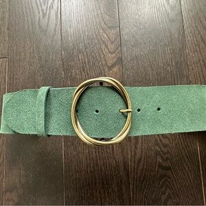 Gerard Darel Green Suede Paloma Belt - Size Small